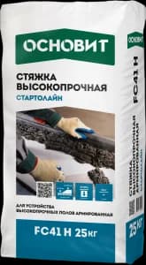 Стяжка пола высокопрочная ОСНОВИТ СТАРТОЛАЙН FC41 H (25 кг)