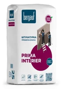 Bergauf Prima Interier 25 кг Штукатурка премиум класса