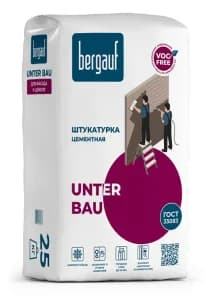 Bergauf Unter Bau 25 кг Цементная штукатурка