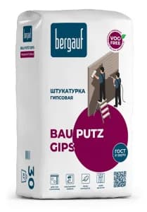 Bergauf Bau Putz Gips 30 кг Штукатурка гипсовая