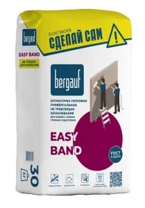 Bergauf Easy Band 30 кг Штукатурка гипсовая для людей с любым уровнем подготовки