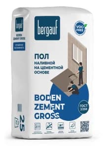 Bergauf Boden Zement Gross 25 кг Наливной пол на цементной основе
