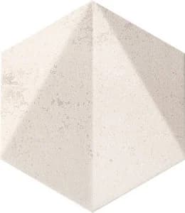 Декор Free Space hex white STR 11x12,5