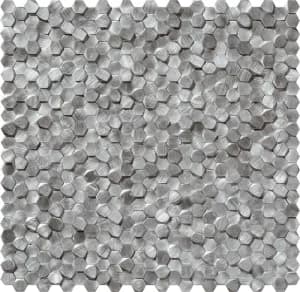 Мозаика Vestige hex 3d silver 29,5x30,6