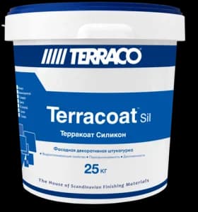 Terraco Terracoat Standart Silicone Фасадная декоративная штукатурка со средней текстурой "Шагрень"