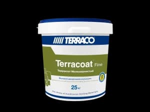 Terraco Terracoat Fine (мелкозернистый) Фасадная декоративная штукатурка с мелкой текстурой Шагрень